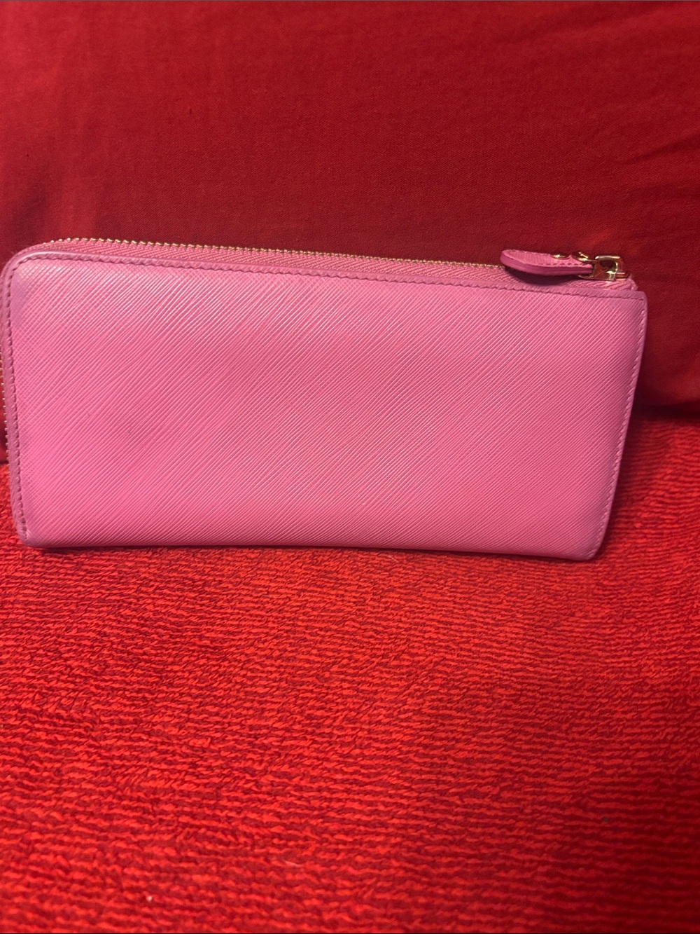 Salvatore Ferragamo Pink Vara Bow 3/4 Zip Around Wallet with COA - Picture 9 of 17